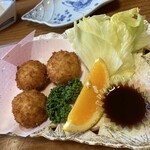札幌蟹本家 福岡那之川店 - 和風かにコロッケ
