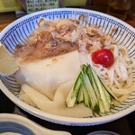 久良一 - 冷製川幅うどん730円
