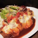 洋食の朝日 - ブタヘレチーズ焼