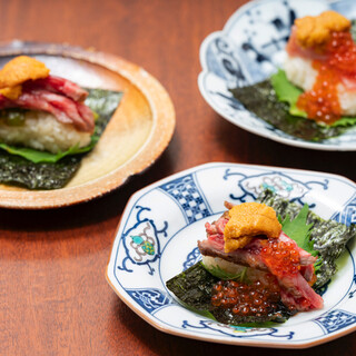 もつ吉の手巻き寿司