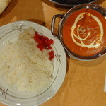 Spice Cafe SATASI 87 - ブラウンマカニ   どんぶり飯大盛り並みのライス