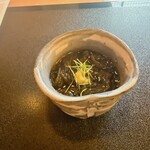 銀座 四代目 高橋屋 - もずく　お通し