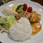 キッチン ブルー グローブ - ワンプレートにします