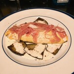山下食堂 - 茄子のソテーとオムレツ　パルミジャーノのクリーム