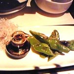 野菜と鶏焼 ひる - 万願寺唐辛子焼き