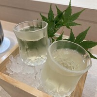 天婦羅 桂 いし坂 - トマトの色抜き＋白ワインアルコール抜き
