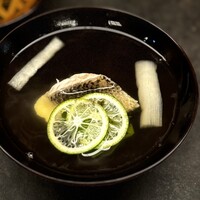 宮わき - ■鱸　白芋茎　万願寺唐辛子
                    吸い地がきれい。大変好みの塩梅です。