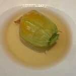 茶禅華 - 花ズッキーニ　スバメの巣　上湯スープ