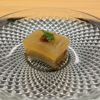 鮨松榮 - メヌケ煮凝り、鱧子