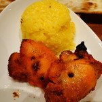 ガネーシャ - ライスにタンドリーチキン