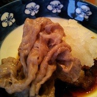 豚捨 KITTE丸の内店 - しゃぶしゃぶをポン酢おろしで…。