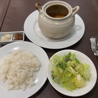 紅花別館 - 海老のココットカレー1900円