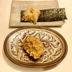 鮓 きずな - 余市 あん肝奈良漬、伊勢湾 浅草海苔