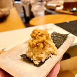 鮓 きずな - 余市 あん肝奈良漬、伊勢湾 浅草海苔