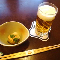 人形町今半 本店 - ビールに付き出し