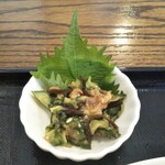 わ楽 - 美味しかった！胡瓜、大葉、梅、昆布を混ぜたやつ