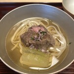 京味 もと井 - 稲庭うどん　冬瓜と牛フィレ