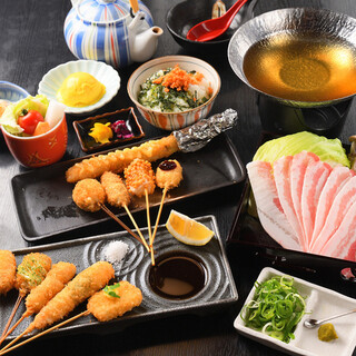 飲み放題付コース4,500円～◎しゃぶしゃぶプランがおすすめ