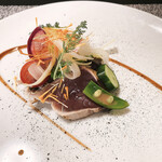 ビストロさやま - かつお、ベジタブルエキスソース