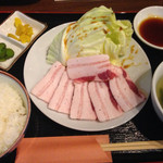 Shima gyuu - アグー豚カルビ定食