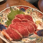 梅田 日本酒 ワイン 隠れ家 リール食堂 - 河内鴨ロースたたき