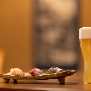品揃え豊富な日本酒や、幻のビールと言われている“白穂乃香”も