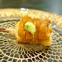 串揚げPyon - 子持昆布に冷たい生雲丹を♫