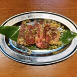 焼肉ホルモン たけ田 - 切りたて上ハラミネギ塩（厚め）