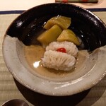 東桜 あんどう - 鱧の湯引きと賀茂茄子の揚げ浸し