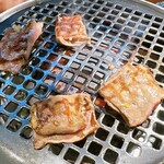 焼肉ホルモン たけ田 - 切りたて上ハラミネギ塩（厚め）