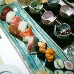 Sushi To Itamaeryouri Atsu - おまかせにぎり3500円、お通し