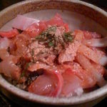 ミックス丼600円☆（味噌汁付き）