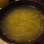 Kazuhirotei - 味噌汁は、もやしと豆腐