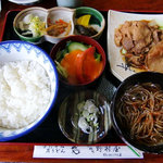 大橋町 野村屋 - 大橋町 野村屋 ＠佐野 しょうが焼定食 ９００円