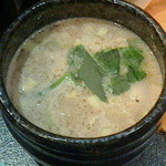 烈志笑魚油 麺香房 三く - ランチ・つけ麺・「三くセット」全粒粉極太(梅しらす) 880円