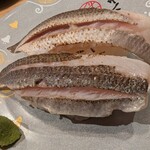 陸奥の國 廻鮮寿司 八千代 - 宮城県石巻産カマスの炙り