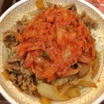すき家  - キムチ牛丼