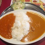 OSAKA HALAL MUGHAL - Wカレー（キーマ＆チキン）