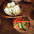 ガテモタブン - 料理写真:エマダツィ（チーズと唐辛子）　と本日のダツィ（カリフラワー）