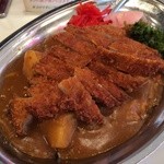 カレーショップ インデアン - 野菜カレー カツ後のせ