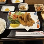 イナカヤ食堂 - アマダイ唐揚げ定食