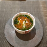 エクアトゥール - ハマグリとあおさ海苔といくらのフラン