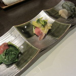 天ぷら　酒菜　醍醐 - おひたしなど