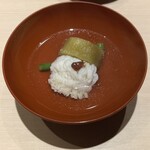 熊本 鮨 銀座ふくじゅ - ハモとナスのお吸い物