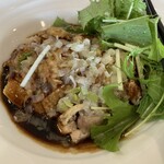 CHINESE DINING 瑞 - 葱油蒸鷄水菜を避けたアップ