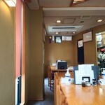 やぶ善 - 店内奥の席。