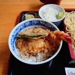やぶ善 - ミニえび天丼。