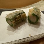 秋田 てんぷら みかわ - 海老のすり身