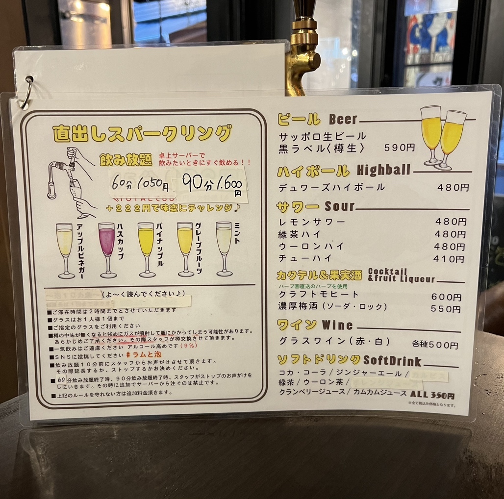 メニュー写真 : ラムと泡 2nd エデン - 新橋/居酒屋 | 食べログ