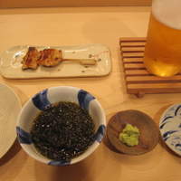 木挽町 とも樹 - お通しのもずくは絶品